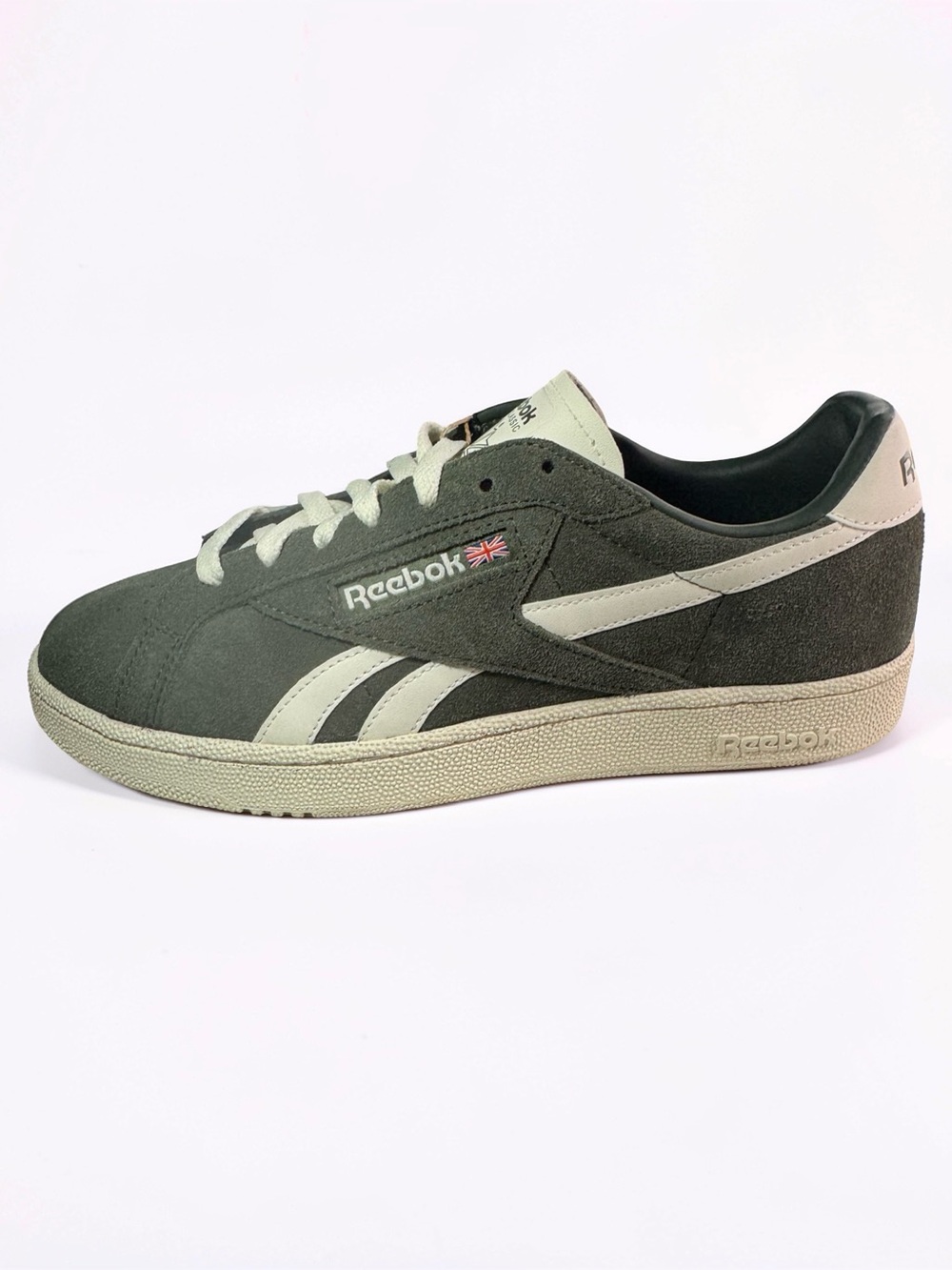 Reebok Club C Grounds UK Green Suede Retro Sneakers Men's 10